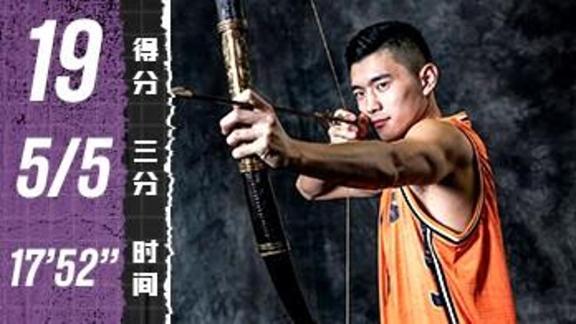 引援满分！陈林坚即插即用三分5中5砍19分