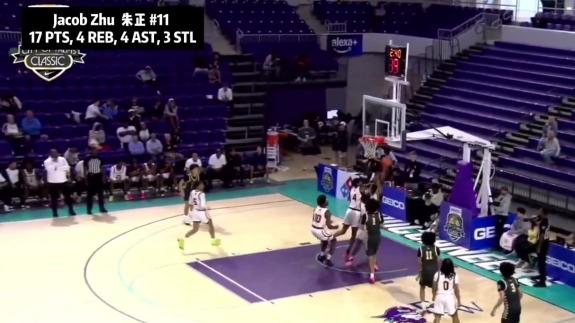  持续进化！朱正海外联赛全面表现轰17分4板4助