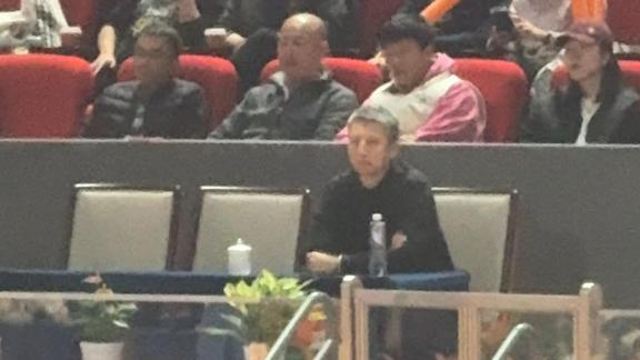 物色国家队名单人选？郭士强现身浙沪大战