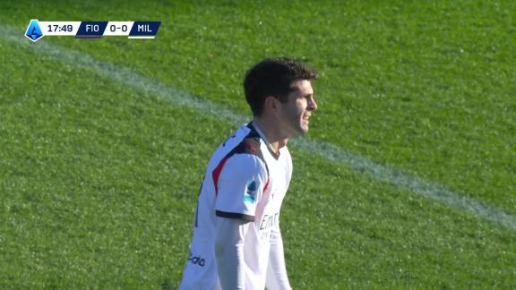  射门角度不够！普利希奇禁区小角度射门击中边网