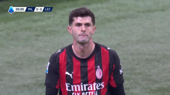  萨56直塞 普利希奇小角度抽射被门将封堵