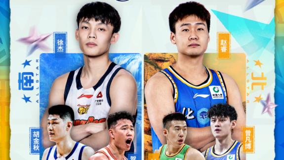  徐杰再度当选票王！全明星首发出炉赵睿领衔北区