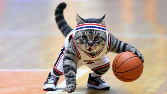  误闯CBA场地小猫等待领养 有四川球员愿收养