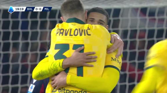  恩昆库头槌被化解 奇克接倒三角乱战推射破门