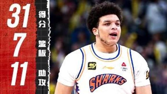  防文班装甲！洛夫顿爆砍31+7+11强无敌