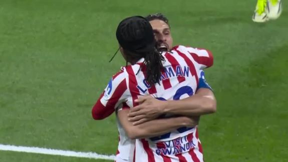  赏心悦目！马竞打出花哨配合卢克曼推射入网