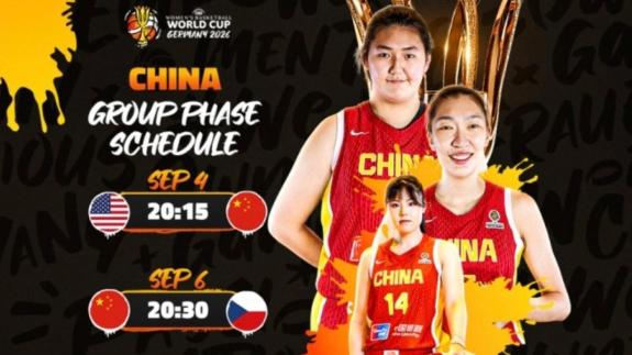  女篮世界杯赛程出炉：中国女篮9月4日首战美国