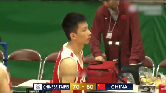 赵博新18+11 U18亚洲杯预选赛中国男篮胜中国台北