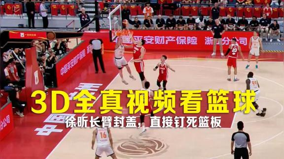 【3D全真】徐昕长臂封盖 直接钉死篮板
