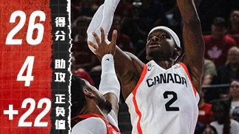 两届MVP降维打击！SGA不费吹灰之力砍26+4