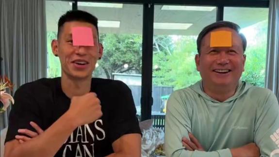 林书豪和父亲趣味游戏:我做不了34个俯卧撑? 林书豪和父亲趣味游戏:我做不了34个俯卧撑?